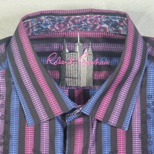 NWT Robert Graham Maiden Lane Long Sleeve Shirt Men's 2XL